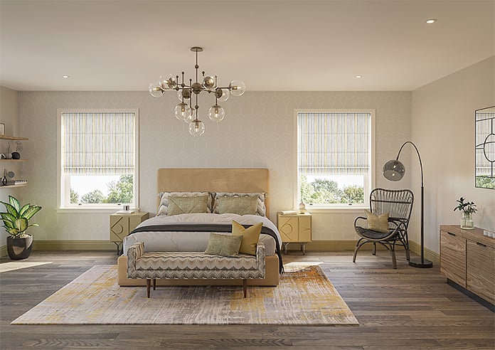 Vintage Stripe, Gold Coast - Motorised Roman Blind - Image 8